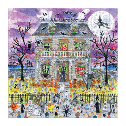 Michael Storrings Haunted House - 500 Piece Glow in the Dark Jigsaw Puzzle