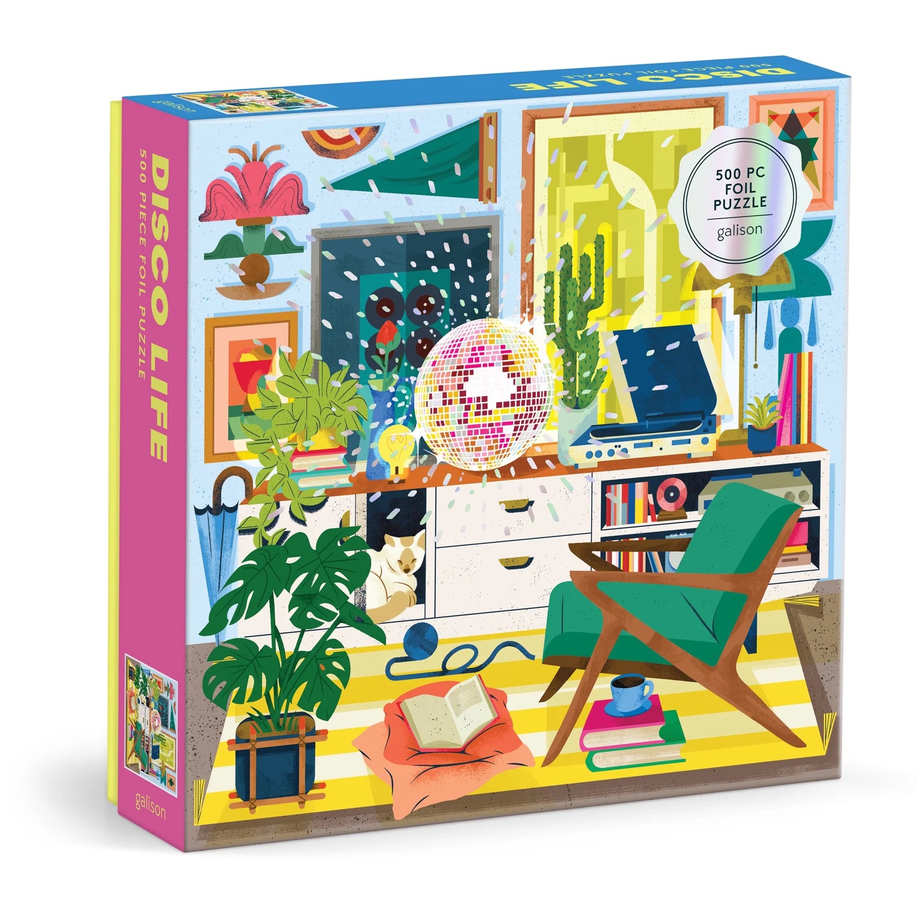 Disco Life - 500pc Foil Jigsaw Puzzle - Galison - littleyoyo.ca