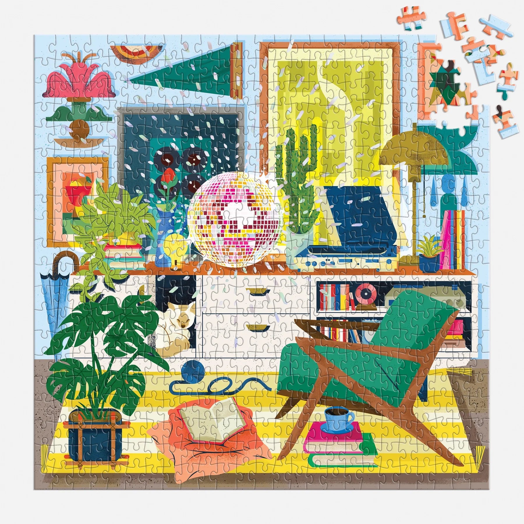 Disco Life - 500pc Foil Jigsaw Puzzle - Galison - littleyoyo.ca