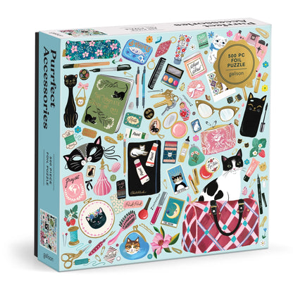 Purrfect Accessories - 500pc Foil Jigsaw Puzzle