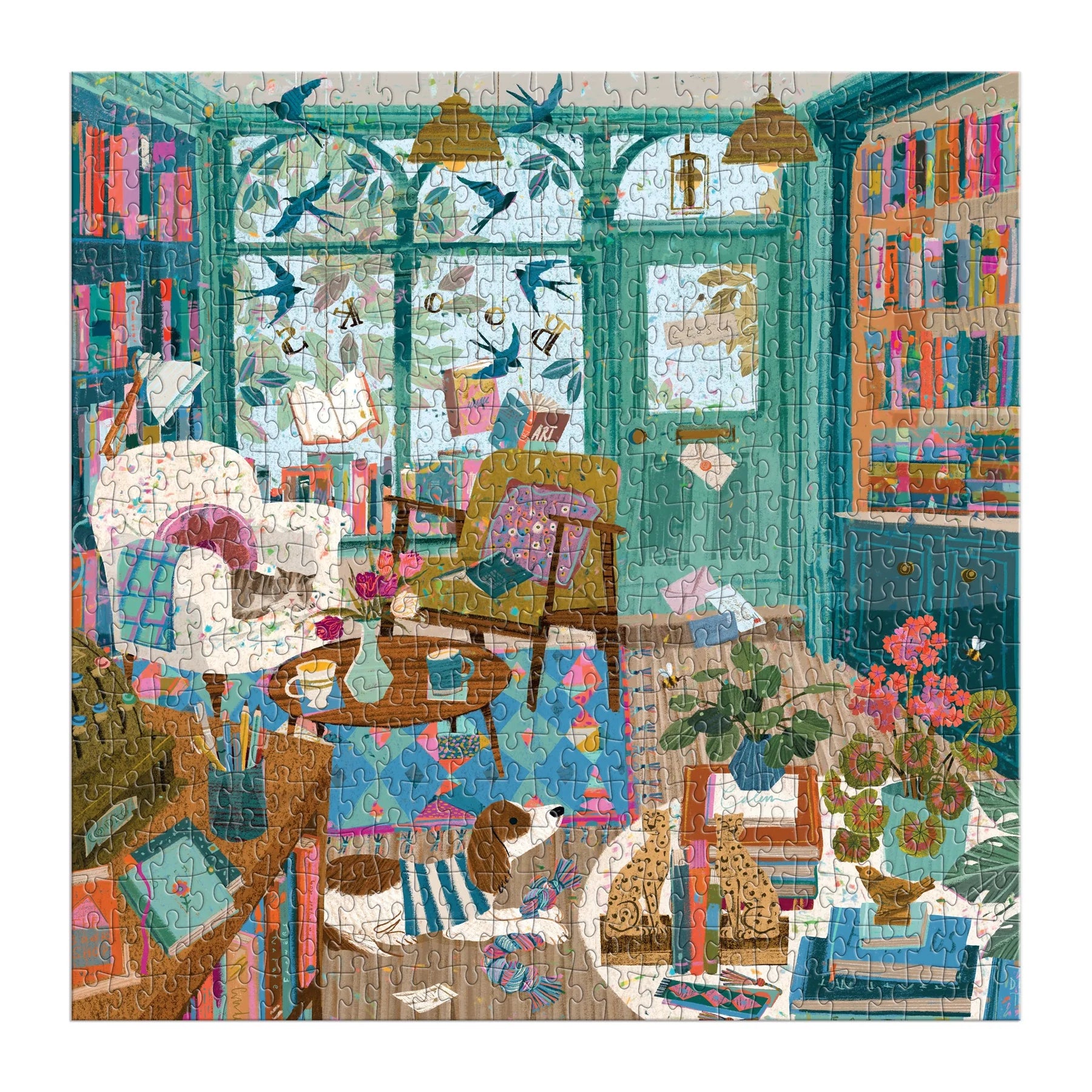 Books of Wonder - 500pc Jigsaw House Puzzle - Galison - littleyoyo.ca