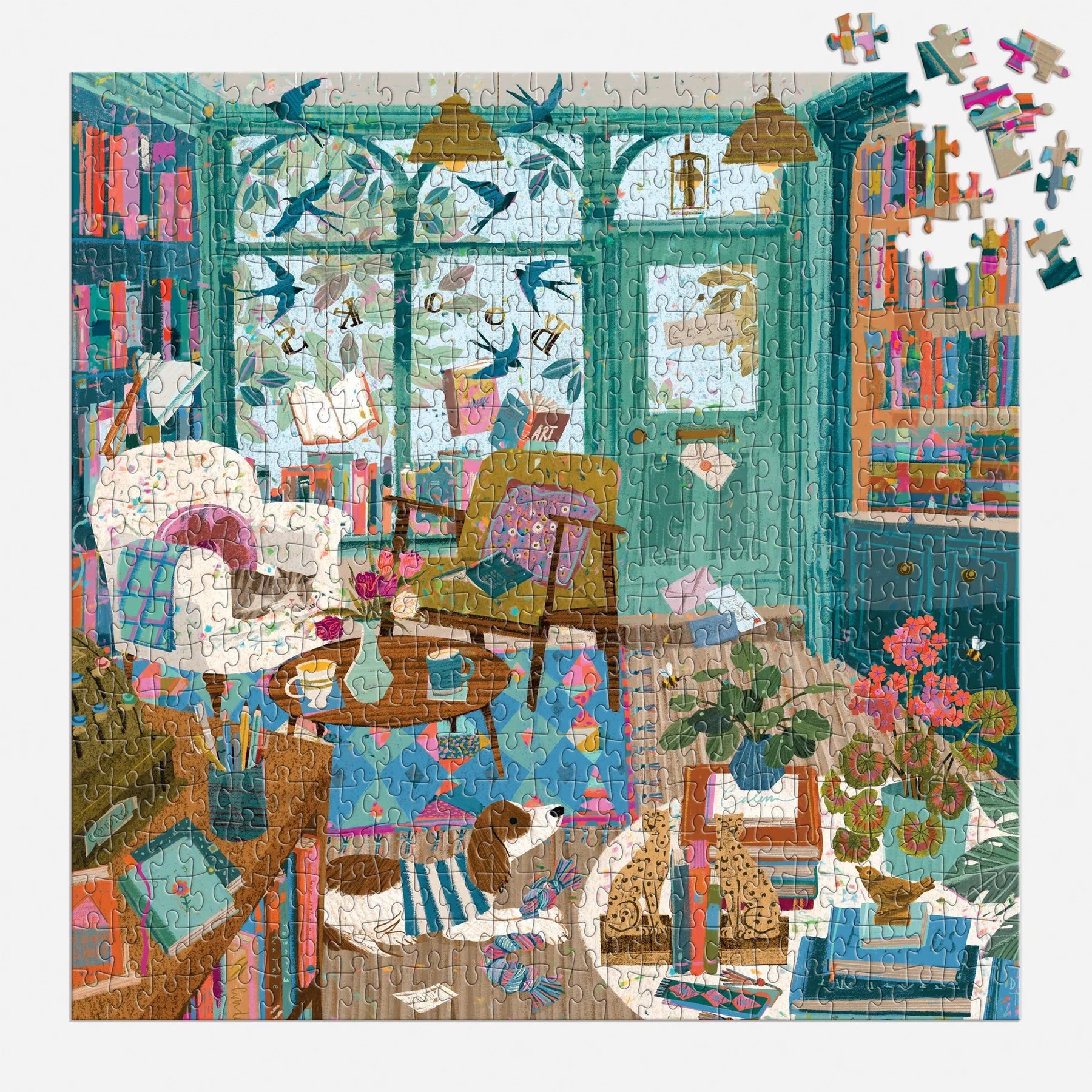 Books of Wonder - 500pc Jigsaw House Puzzle - Galison - littleyoyo.ca