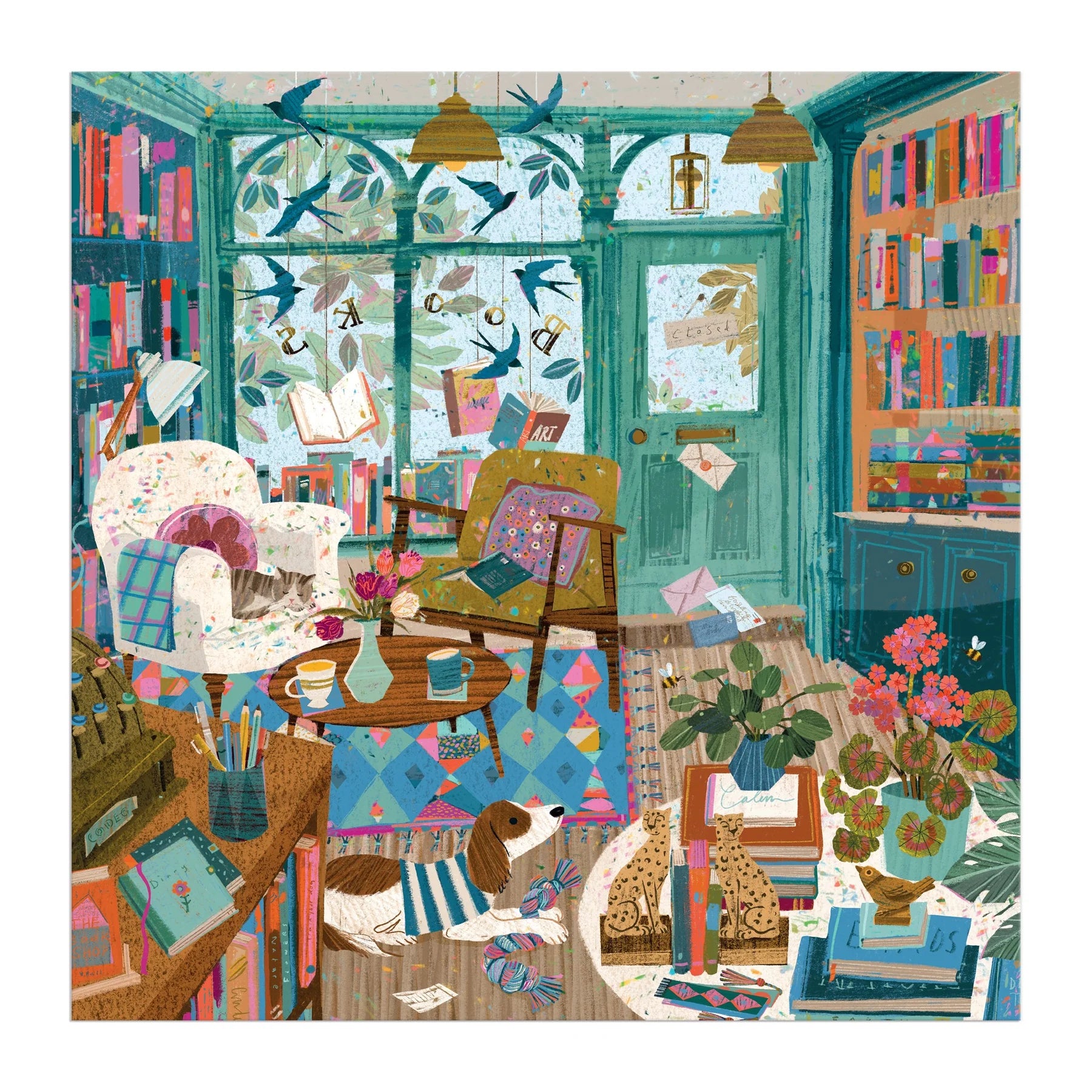 Books of Wonder - 500pc Jigsaw House Puzzle - Galison - littleyoyo.ca