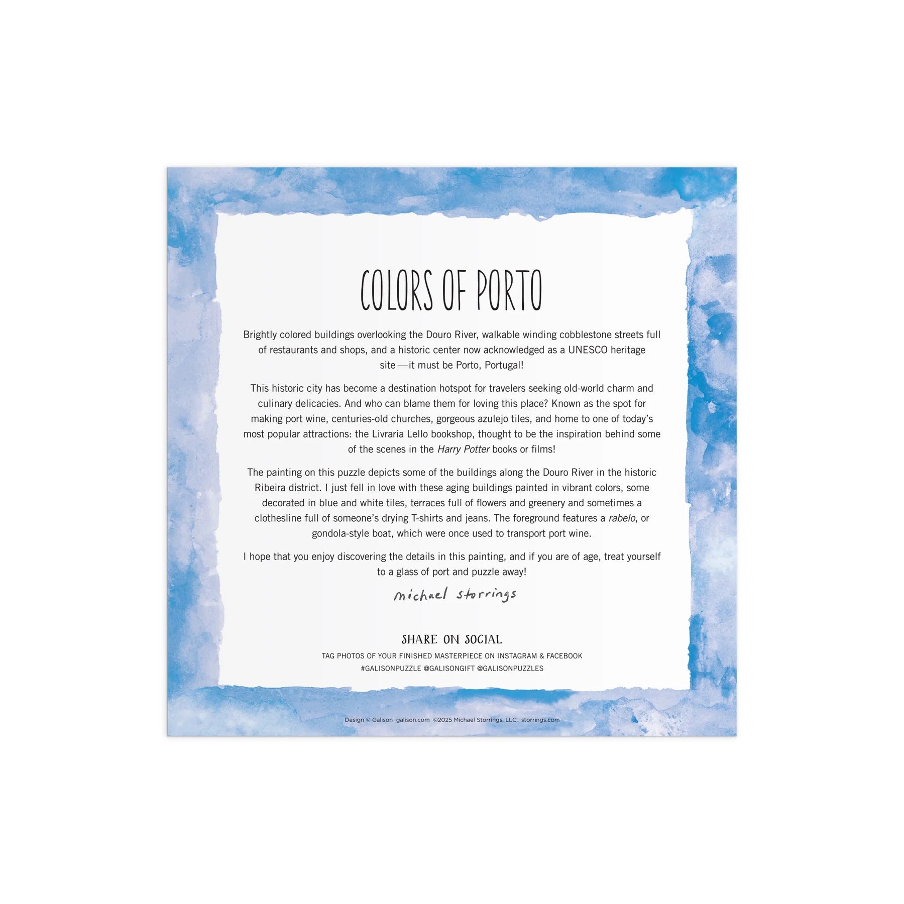 Michael Storrings Colors of Porto - 500pc Jigsaw Puzzle