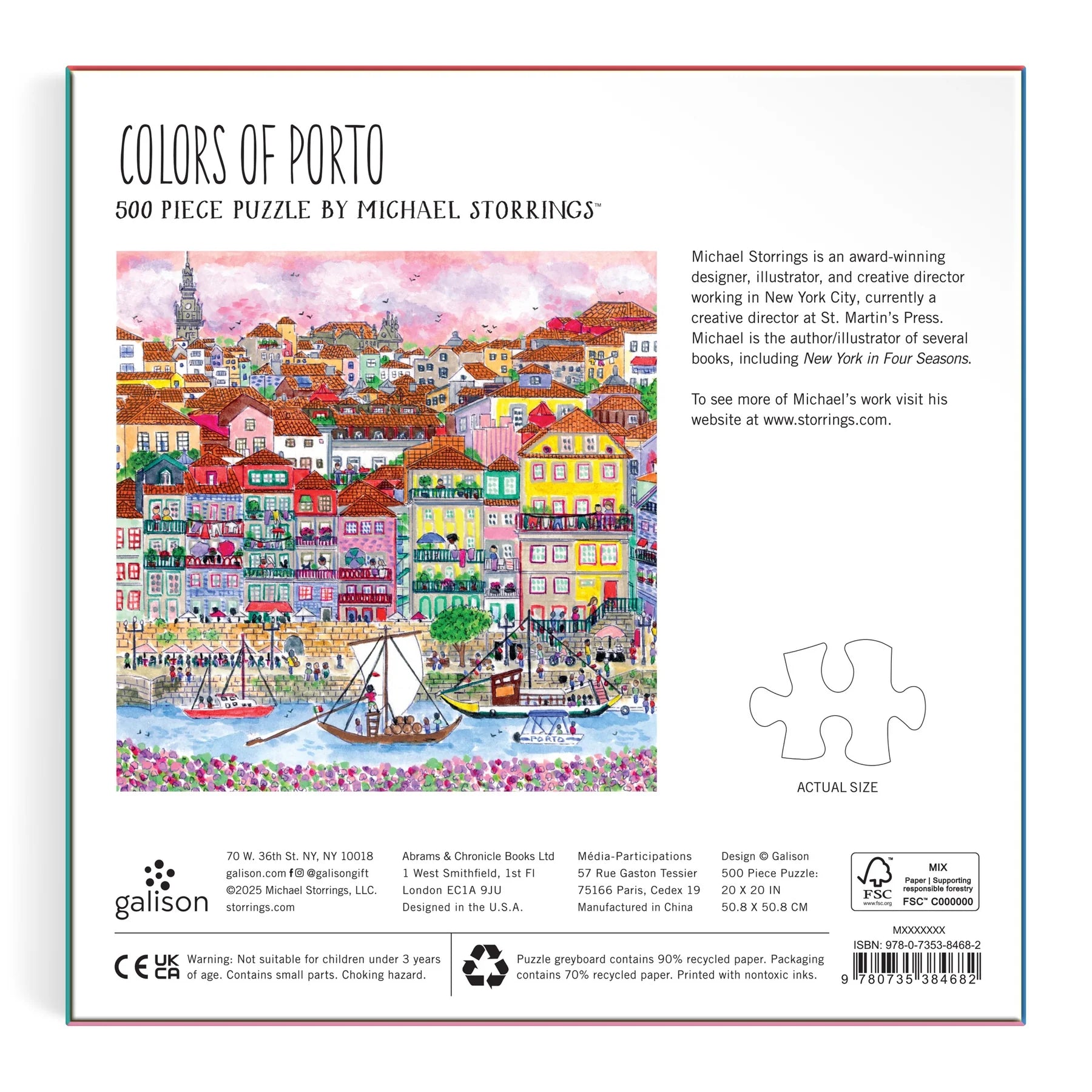 Michael Storrings Colors of Porto - 500pc Jigsaw Puzzle