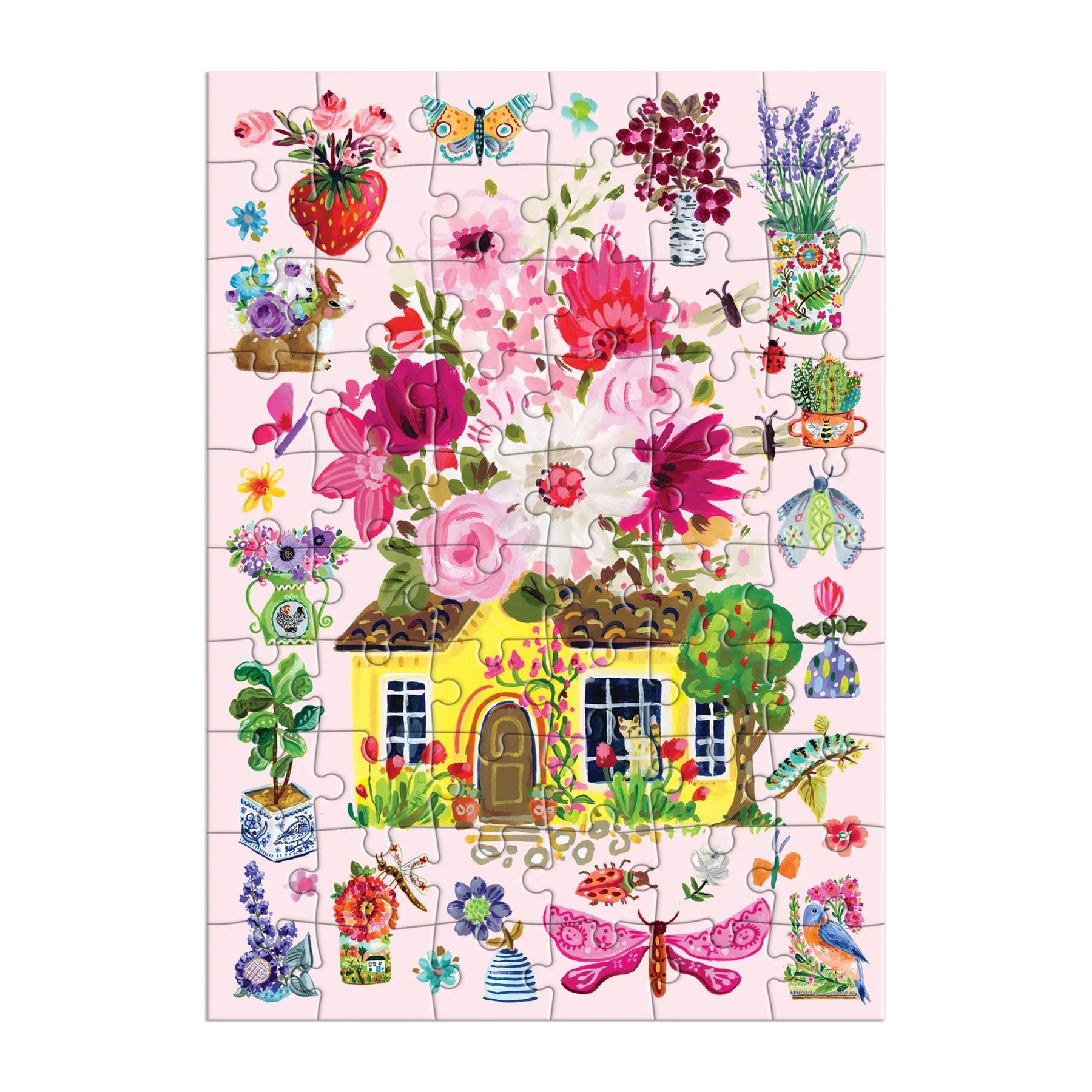 Buzzy Bouquets Greeting Card Puzzle - Galison - littleyoyo.ca