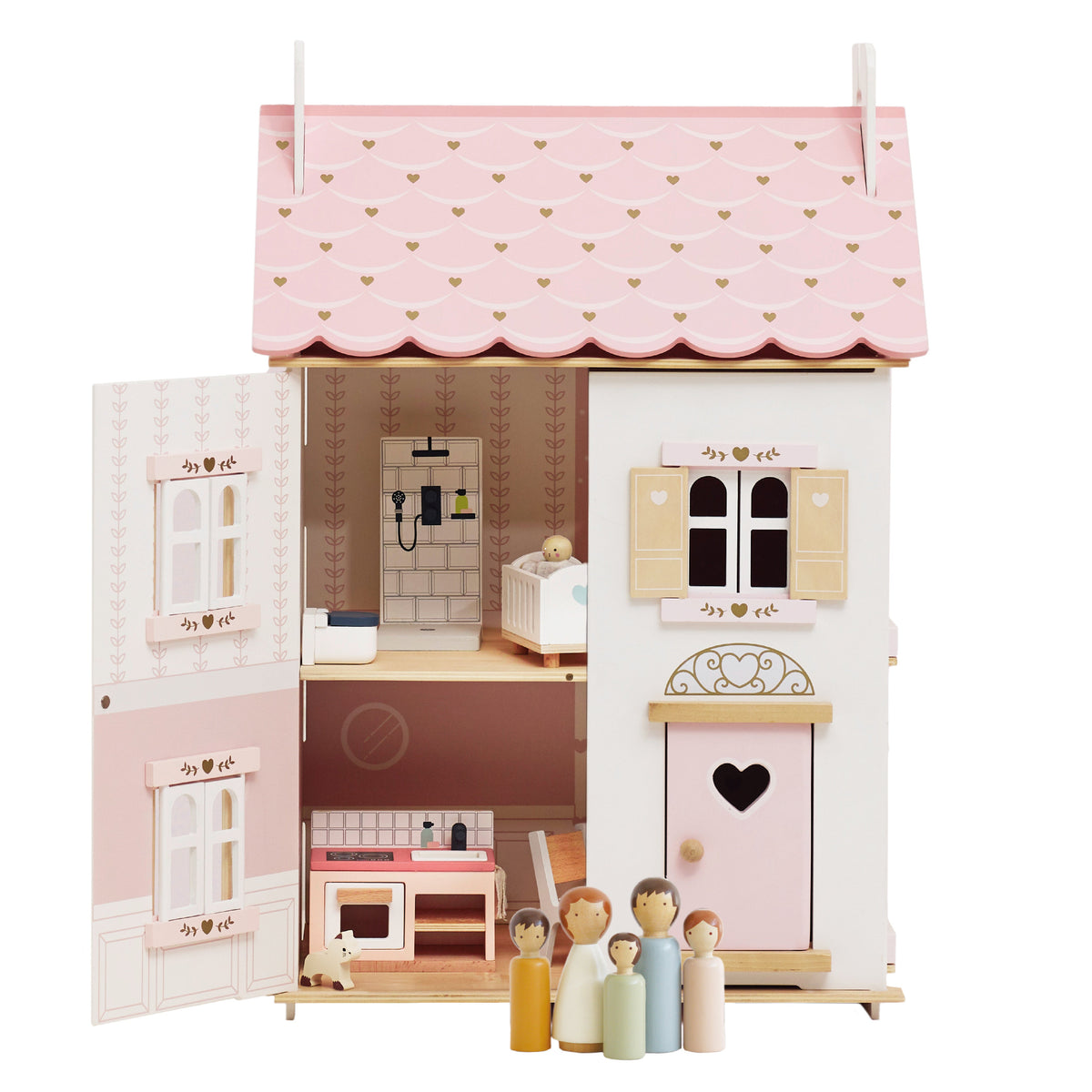 Le Toy Van - Roseheart Wooden Dolls House, Furniture & Family - Le Toy Van - littleyoyo.ca