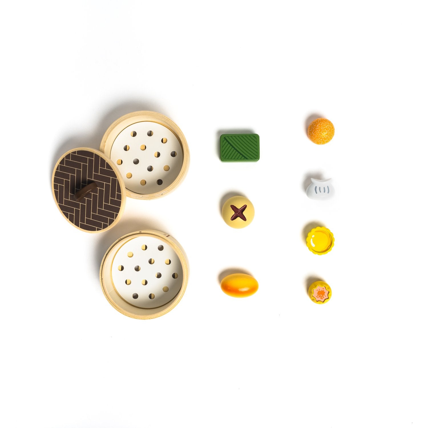 Bitty Bao - Wooden Dim Sum Toy Set - Bitty Bao - littleyoyo.ca