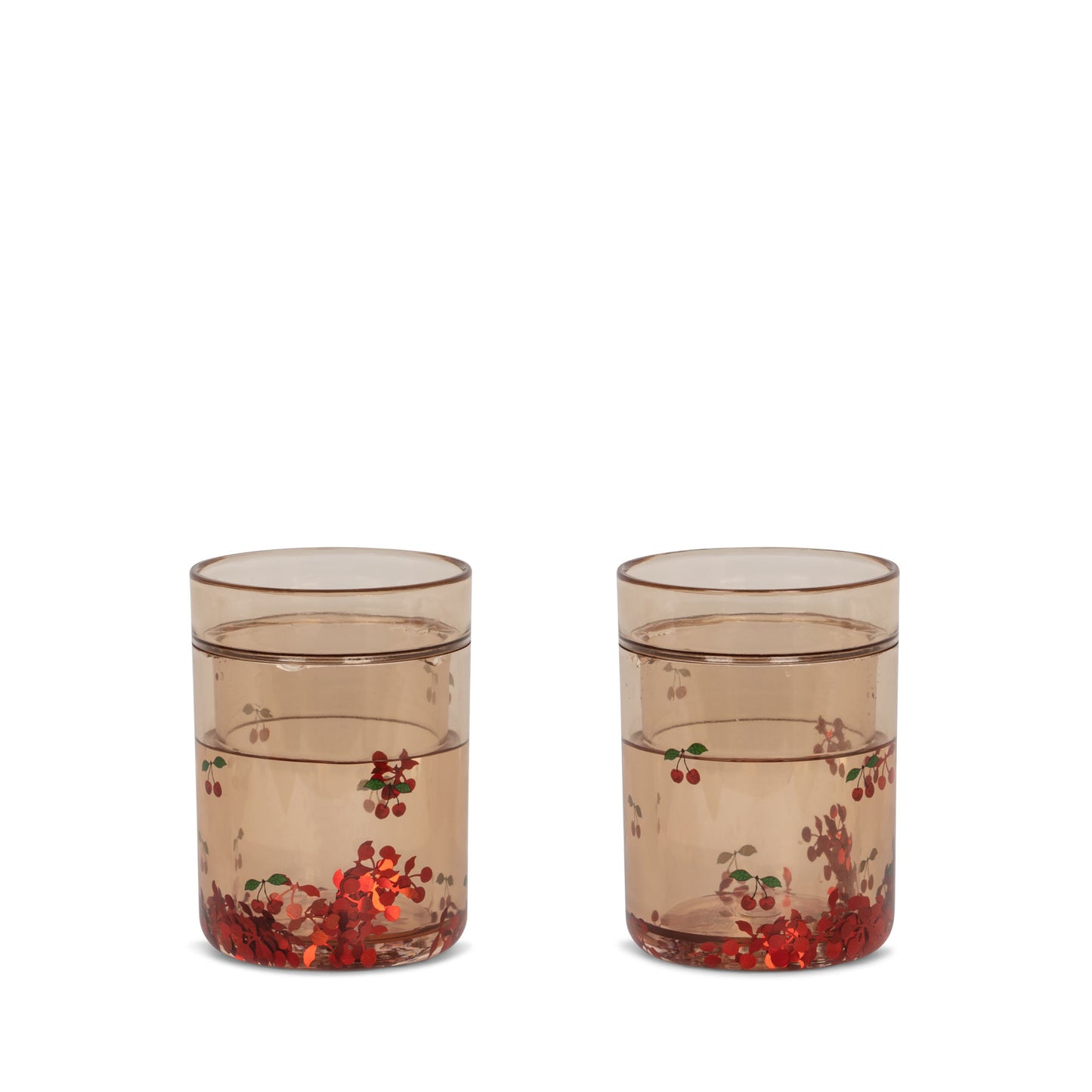 Konges Slojd - 2 Pack Glitter Cups -  Cherry