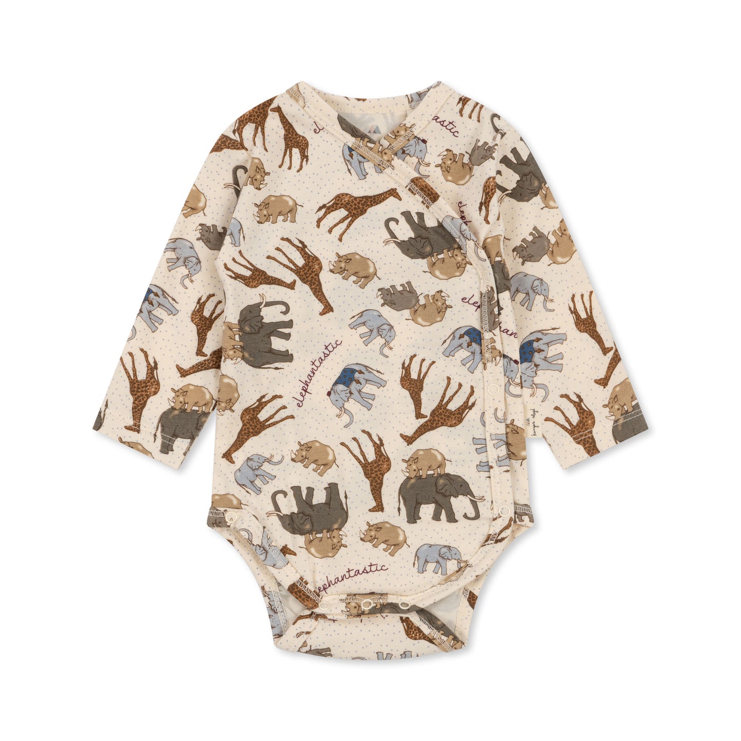 Konges Slojd - Organic Cotton Newborn Bodysuit -  Elephantastic