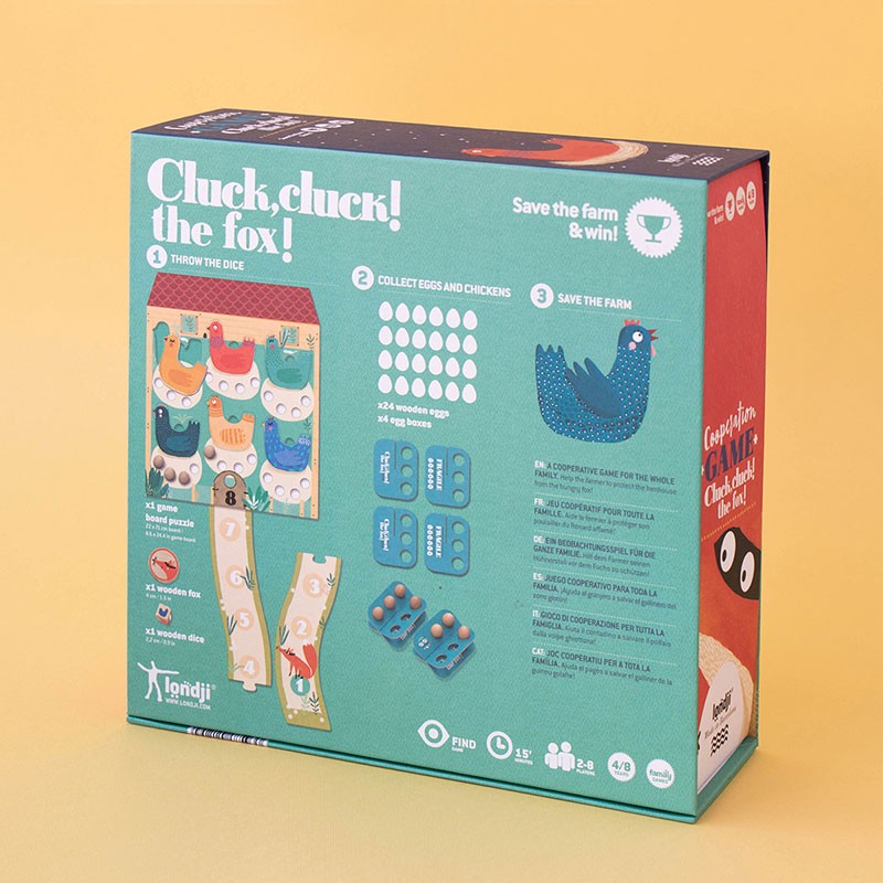 Londji - Cluck, Cluck! The Fox! - Game - Londji - littleyoyo.ca