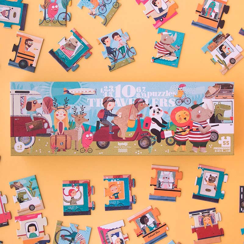 Londji - 10 Travellers - Puzzle - Londji - littleyoyo.ca