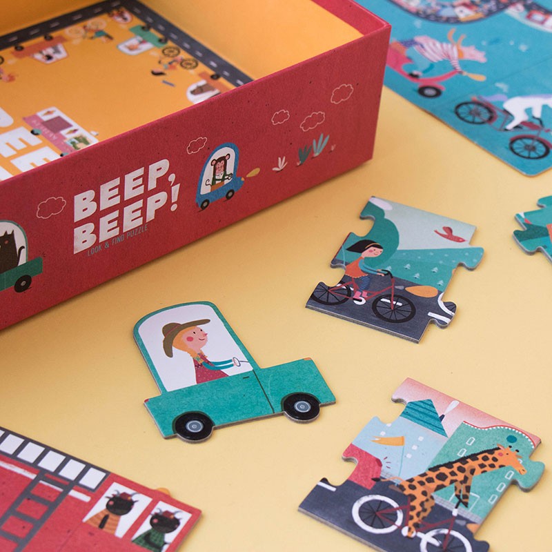 Londji - Beep Beep! - Puzzle - Londji - littleyoyo.ca