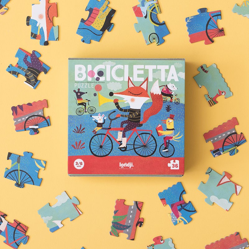 Londji - Bicicletta - Pocket Puzzle - Londji - littleyoyo.ca