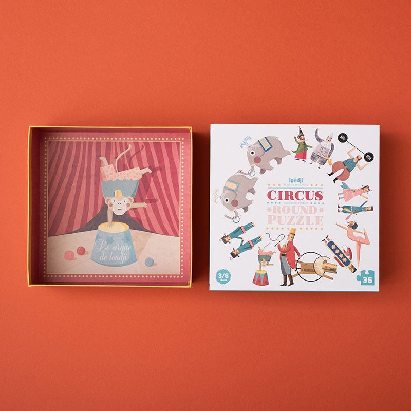 Londji - Circus Round - Puzzle - Londji - littleyoyo.ca