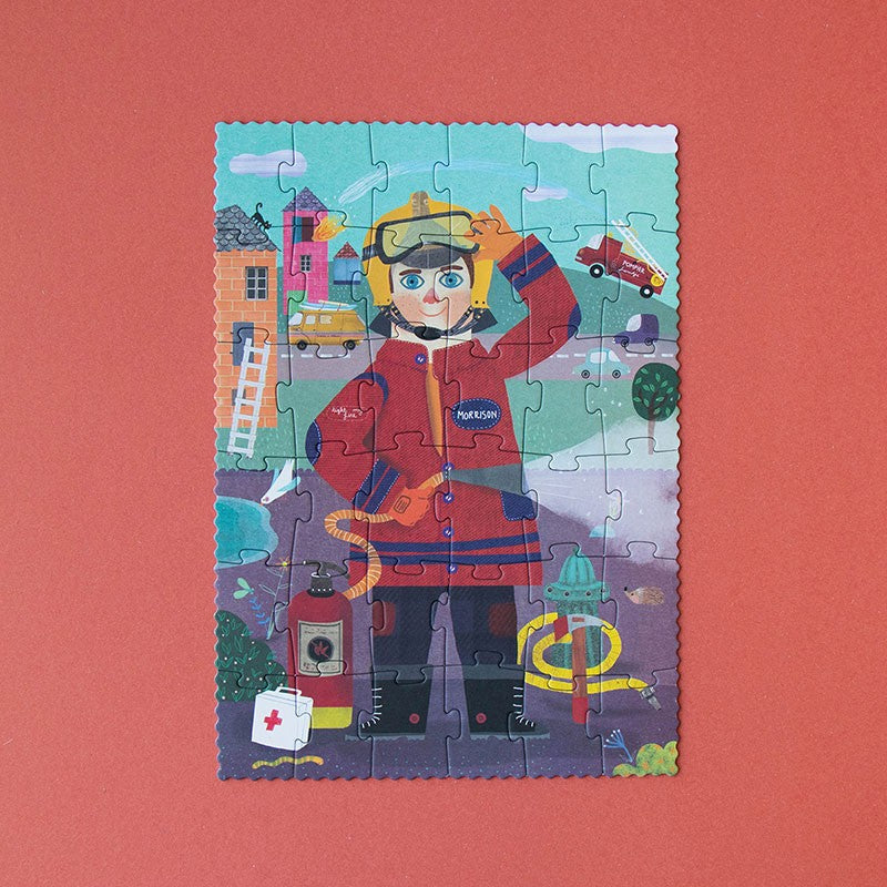 Londji - Firefighter - Pocket Puzzle - Londji - littleyoyo.ca