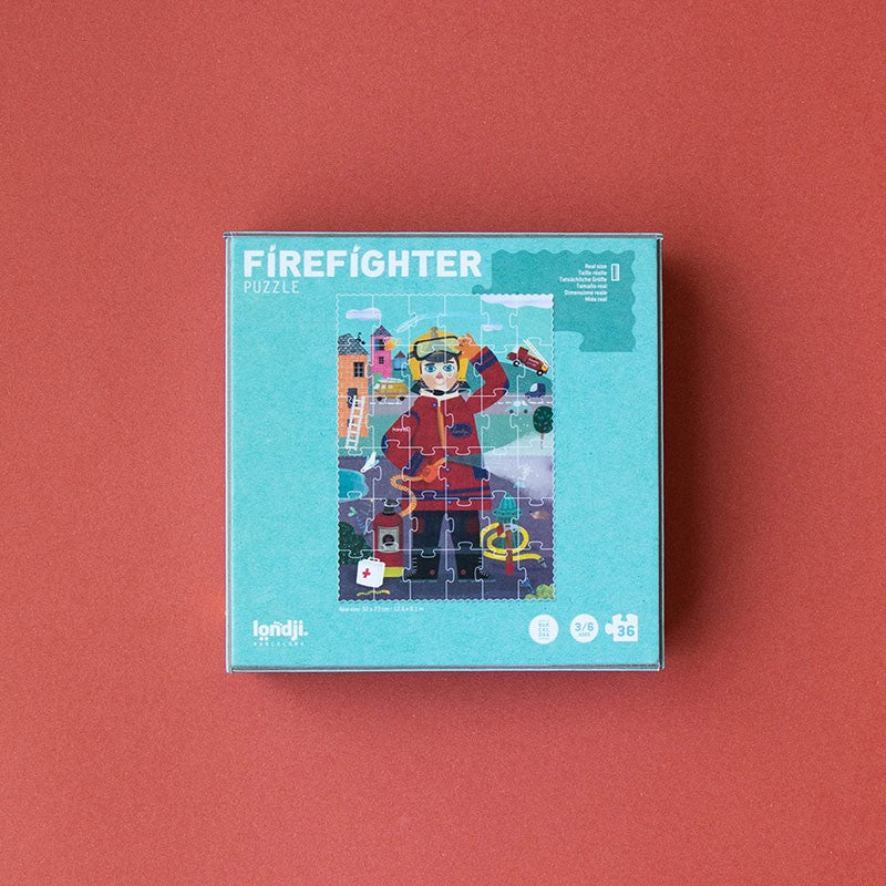 Londji - Firefighter - Pocket Puzzle - Londji - littleyoyo.ca