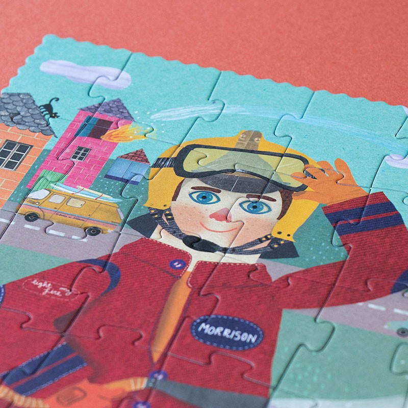 Londji - Firefighter - Pocket Puzzle - Londji - littleyoyo.ca
