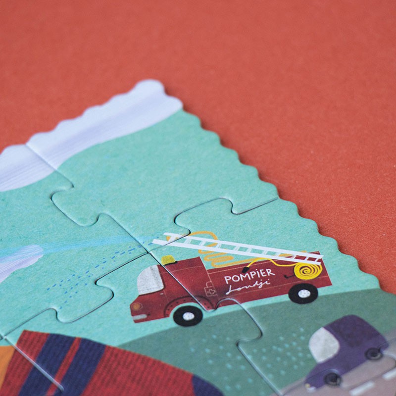 Londji - Firefighter - Pocket Puzzle - Londji - littleyoyo.ca