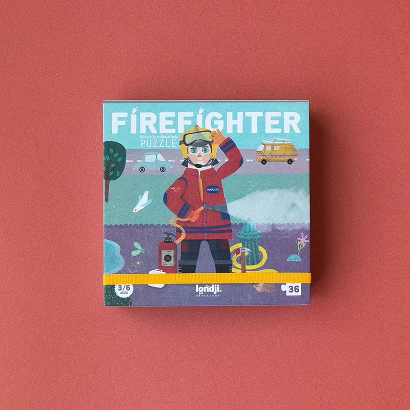 Londji - Firefighter - Pocket Puzzle - Londji - littleyoyo.ca