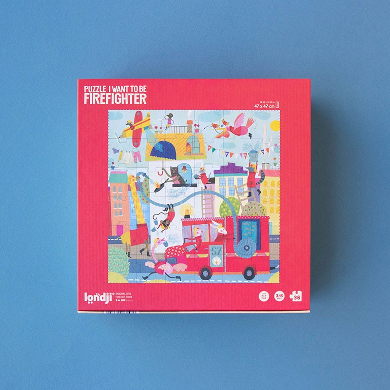 Londji - I Want to be a Firefighter - Puzzle - Londji - littleyoyo.ca