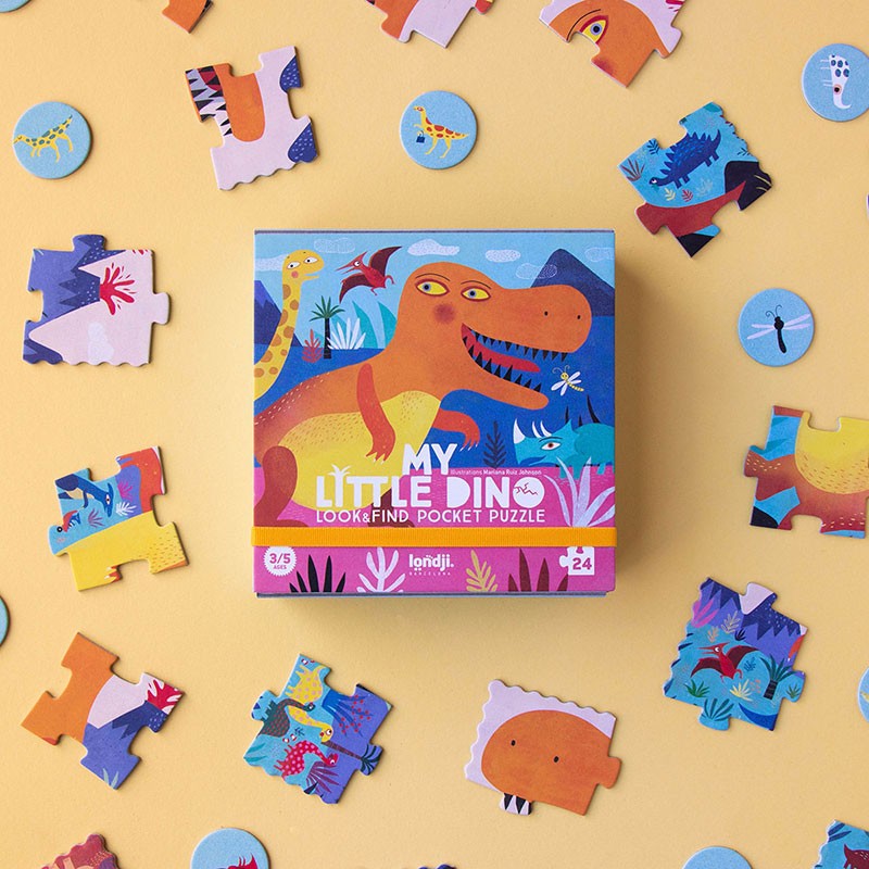 Londji - My Little Dino - Pocket Puzzle - Londji - littleyoyo.ca
