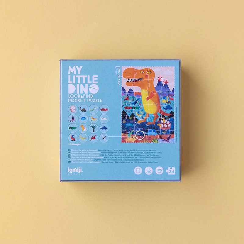 Londji - My Little Dino - Pocket Puzzle - Londji - littleyoyo.ca