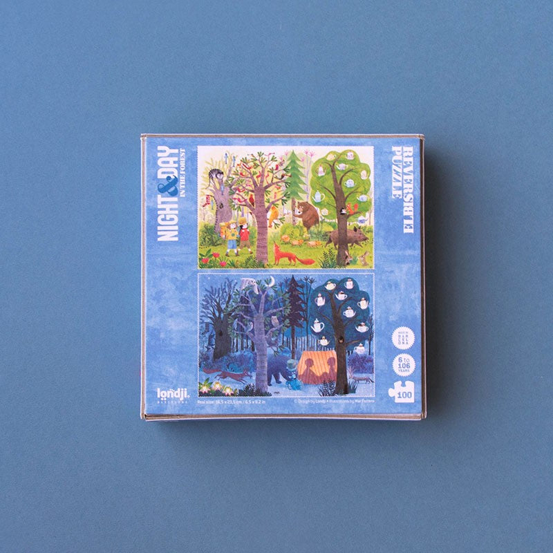 Londji - Night & Day in the Forest - Pocket Puzzle - Londji - littleyoyo.ca