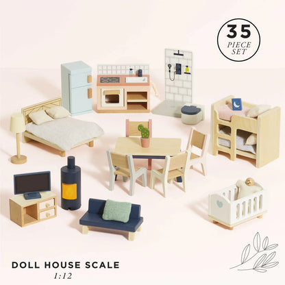 Le Toy Van - Complete Dolls house Furniture Set