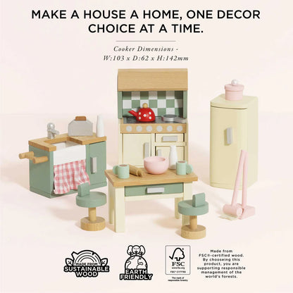 Le Toy Van - Wooden Dolls house Kitchen Furniture