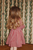Konges Slojd Elin Smock Dress GOTS - Brick Check