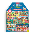 Mudpuppy - My School is Cool 100 Piece House-Shaped Puzzle - Mudpuppy - littleyoyo.ca