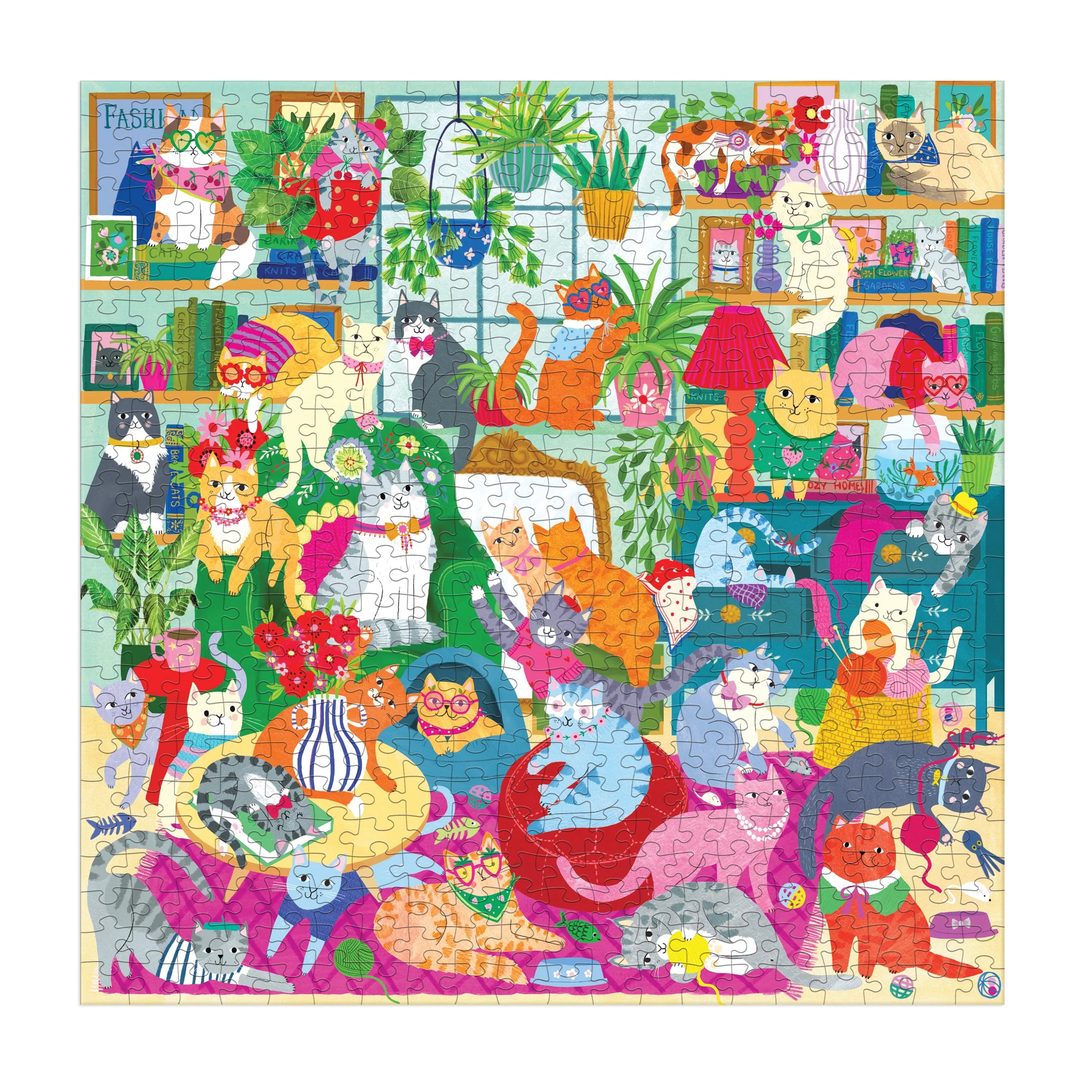 Mudpuppy - Caturday Afternoon - 500 Piece Family Puzzle - Mudpuppy - littleyoyo.ca