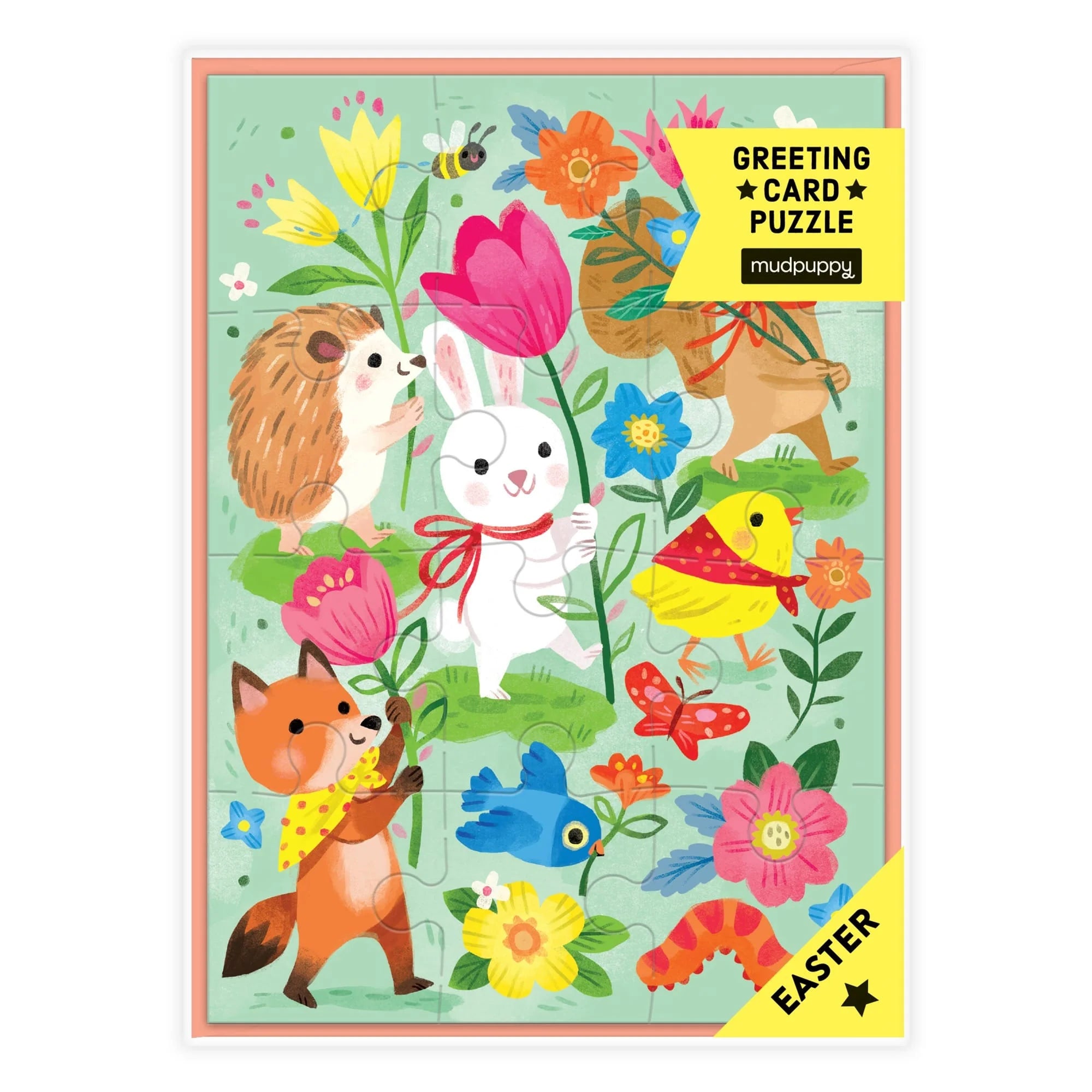 Mudpuppy - Hoppy Easter! Greeting Card Puzzle - Mudpuppy - littleyoyo.ca