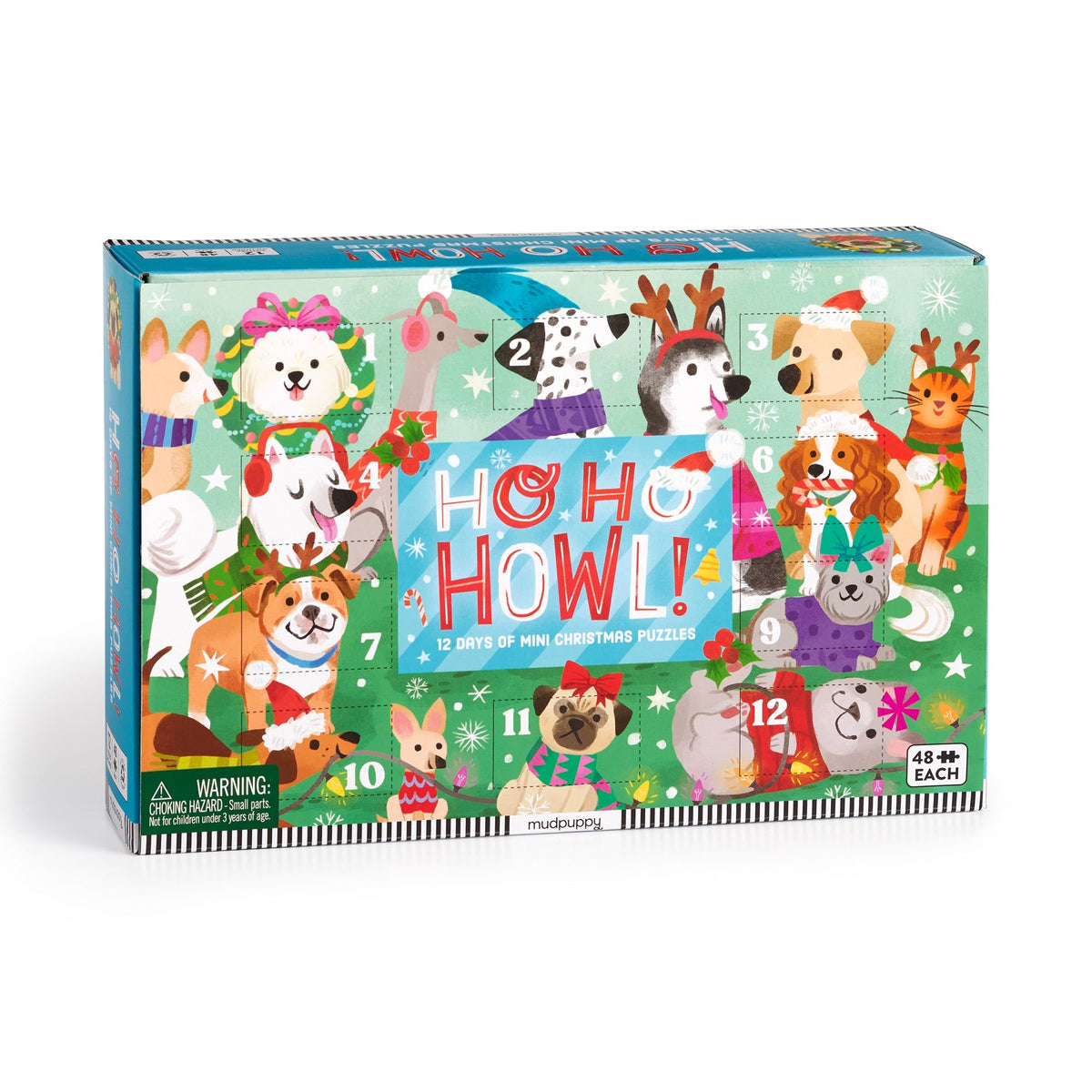 Mudpuppy - Ho Ho Howl! Countdown Puzzle Set