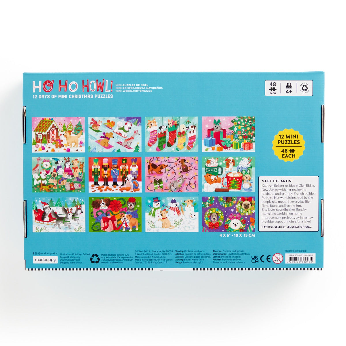 Mudpuppy - Ho Ho Howl! Countdown Puzzle Set