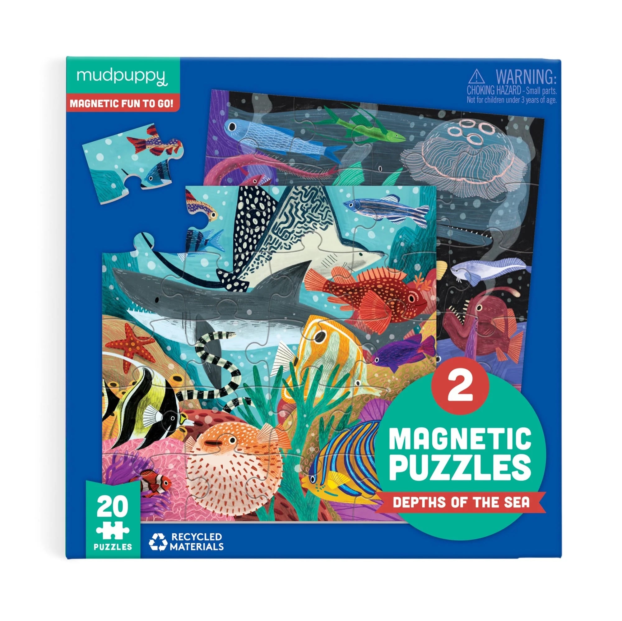 Mudpuppy - Depths of the Seas Magnetic Puzzles - Mudpuppy - littleyoyo.ca