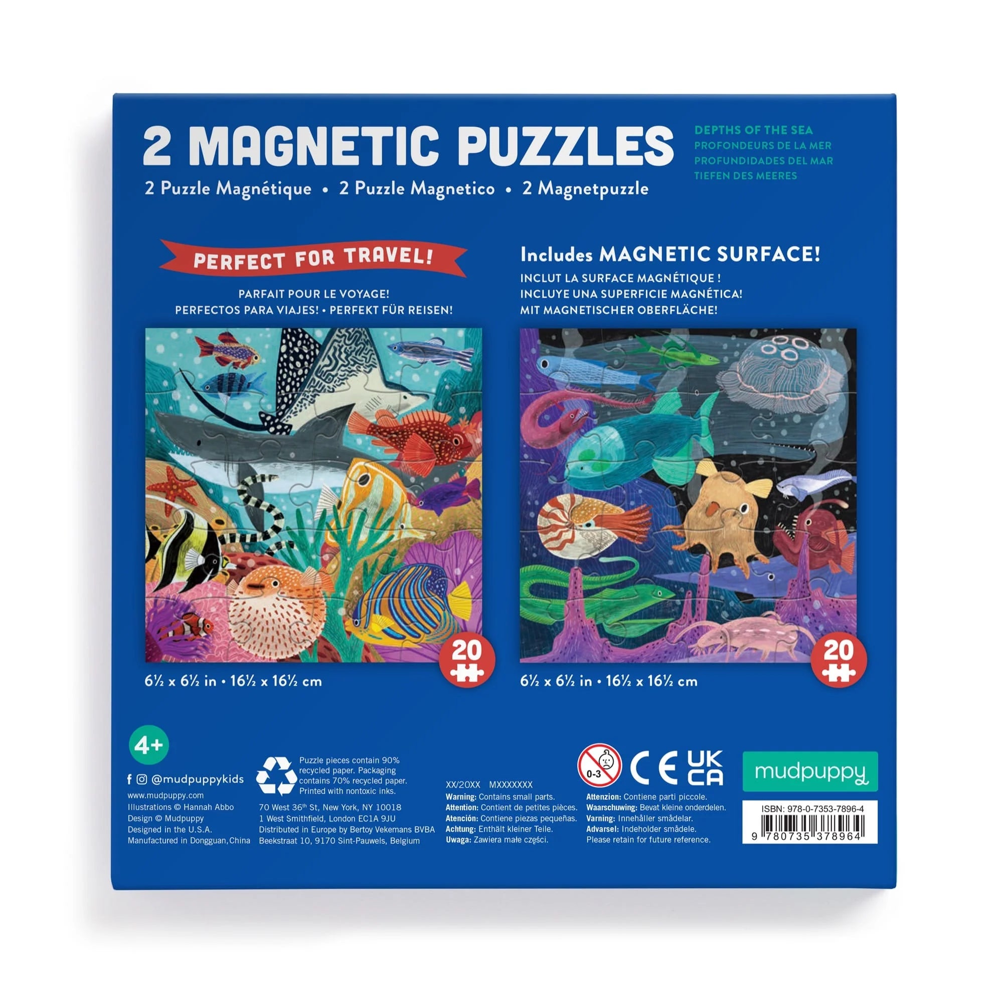 Mudpuppy - Depths of the Seas Magnetic Puzzles - Mudpuppy - littleyoyo.ca
