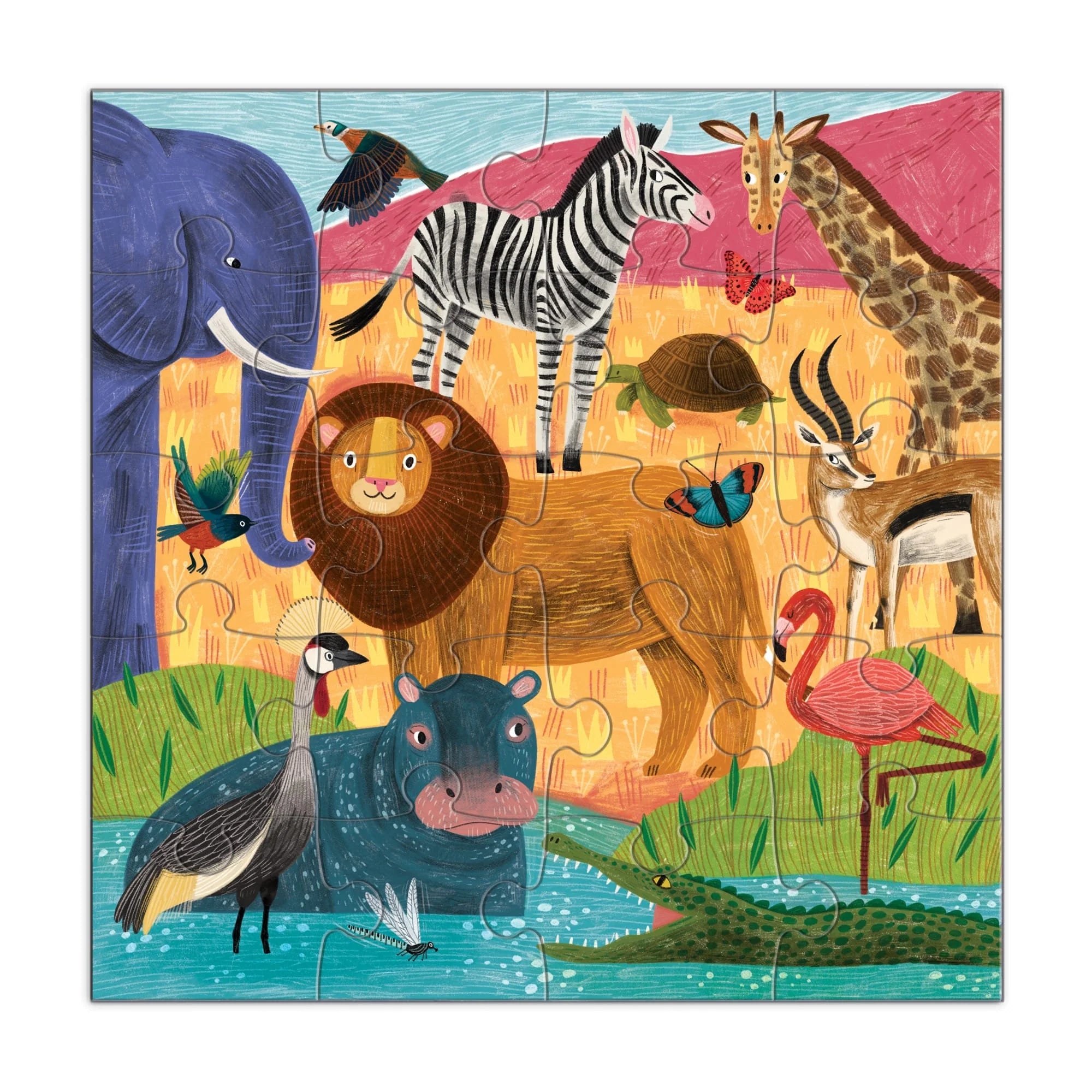 Mudpuppy - Jungle & Safari Magnetic Puzzles - Mudpuppy - littleyoyo.ca