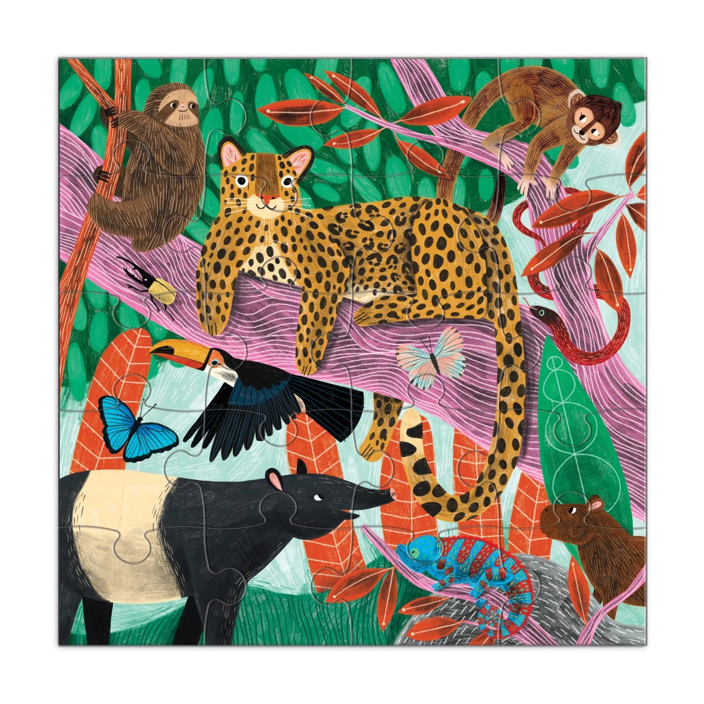 Mudpuppy - Jungle & Safari Magnetic Puzzles