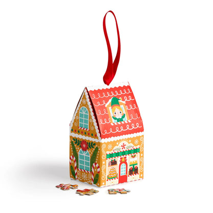 Mudpuppy - Santa's Bakery - 48 Piece Mini Puzzle Ornament