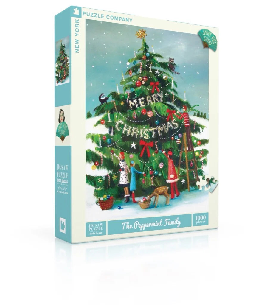 The Peppermint Family - 1000 Piece Jigsaw Puzzle - New York Puzzle Company - littleyoyo.ca