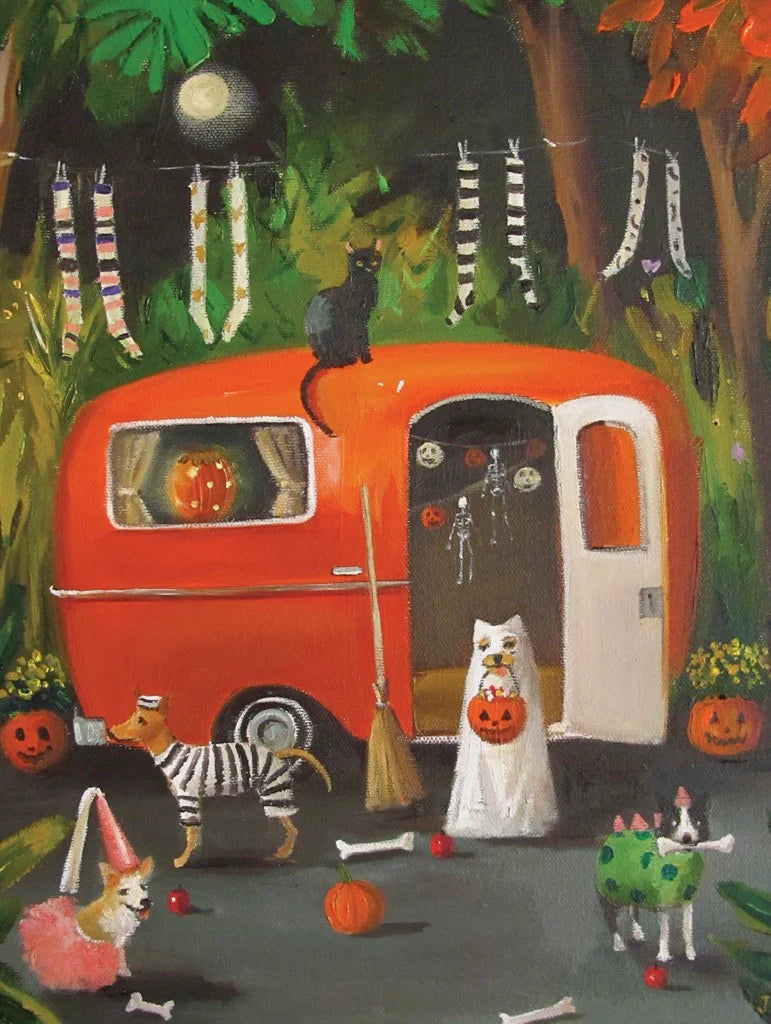 The Dogs of Halloween - 500 Piece Jigsaw Puzzle - New York Puzzle Company - littleyoyo.ca