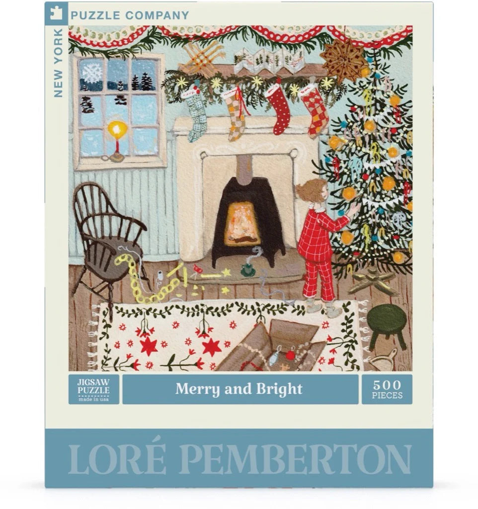 Merry and Bright - 500 Piece Jigsaw Puzzle - New York Puzzle Company - littleyoyo.ca