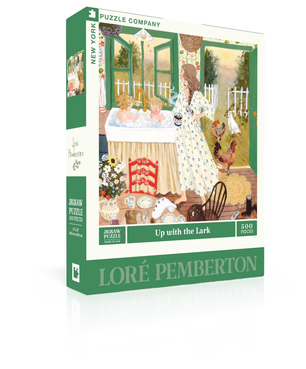 Up with the Lark - 500 Piece Jigsaw Puzzle - New York Puzzle Company - littleyoyo.ca