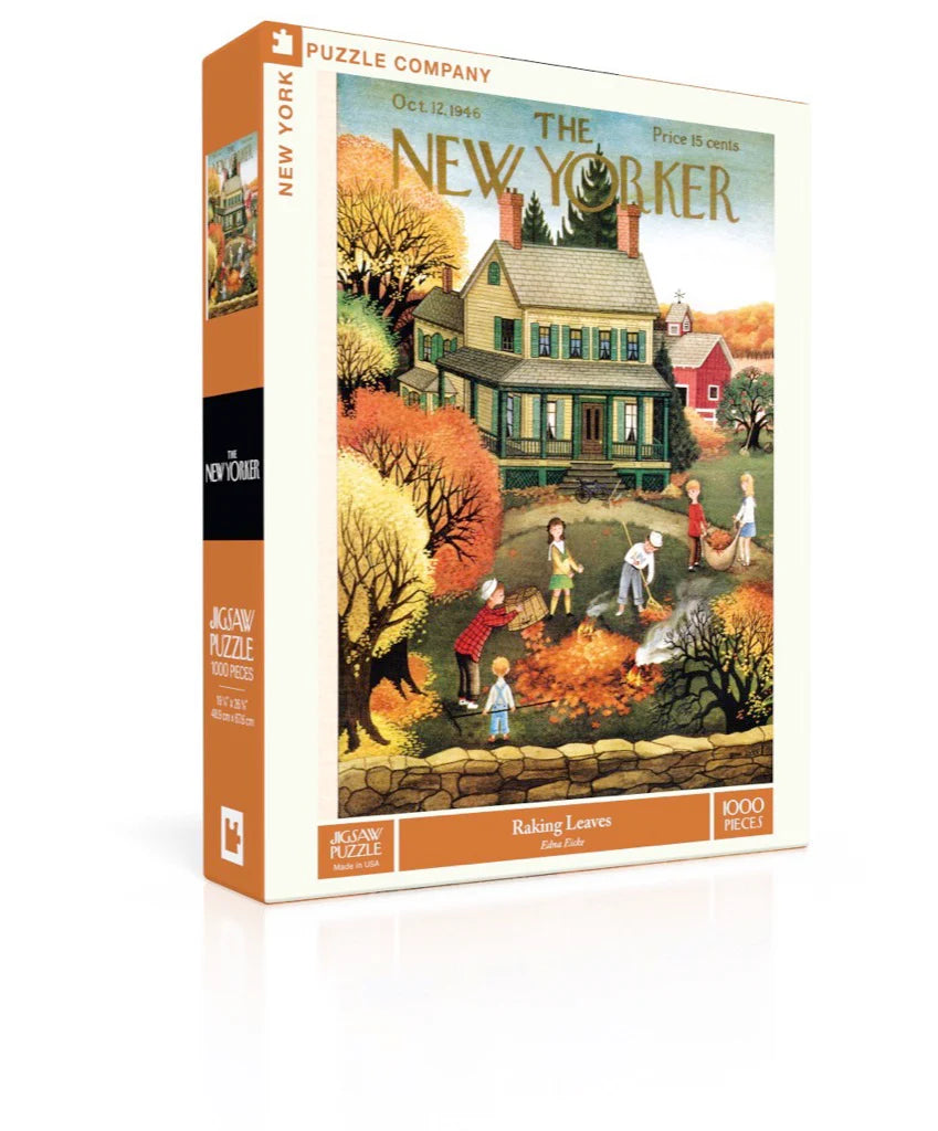 Raking Leaves - 1000 Piece Jigsaw Puzzle