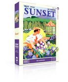Iris Gardening - 500 Piece Jigsaw Puzzle - New York Puzzle Company - littleyoyo.ca