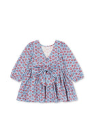 Konges Slojd Avi LS Bow Dress GOTS - Lumina Blu