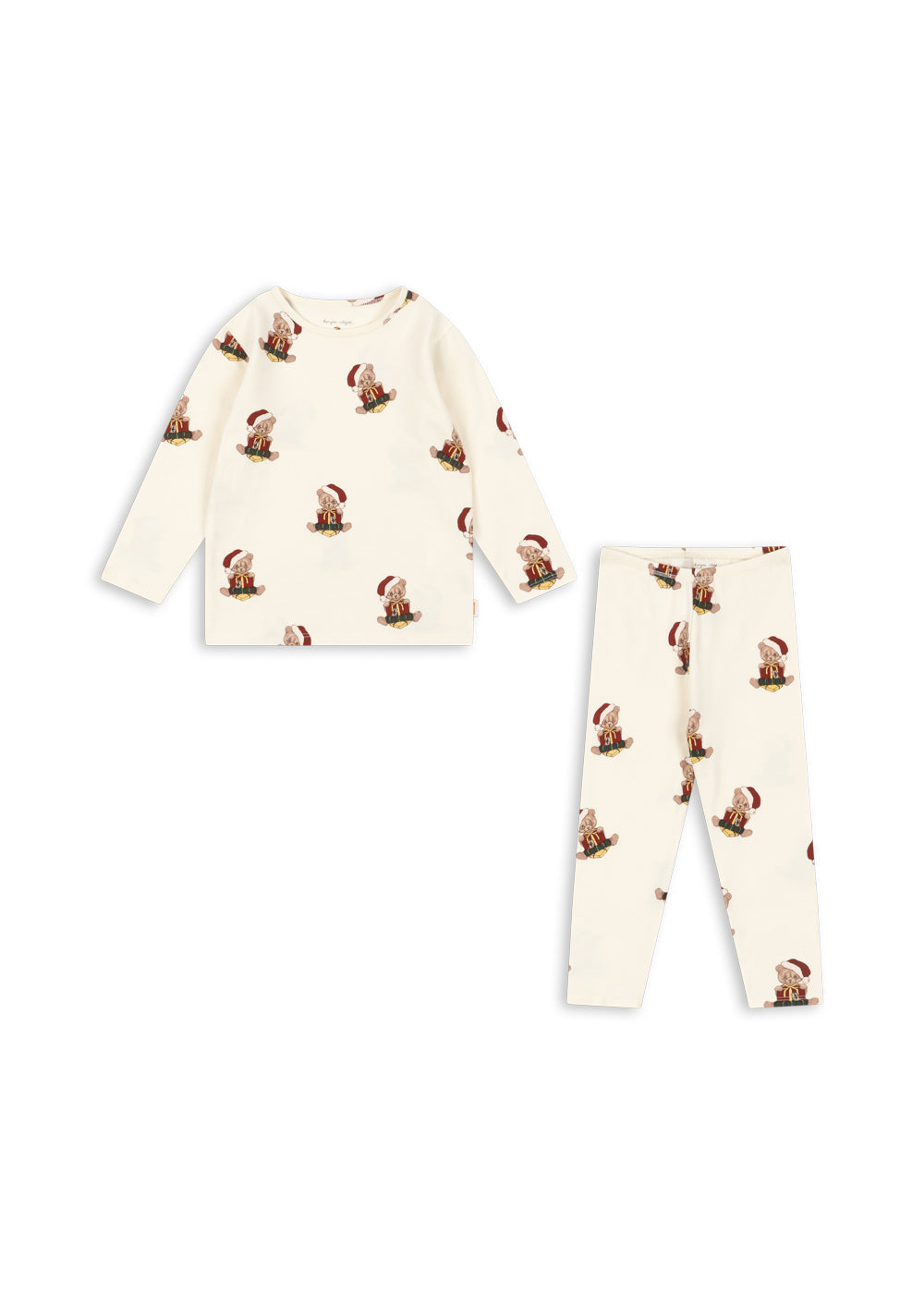 Konges Slojd Basic Blouse/Pants Set GOTS - Teddy Bear