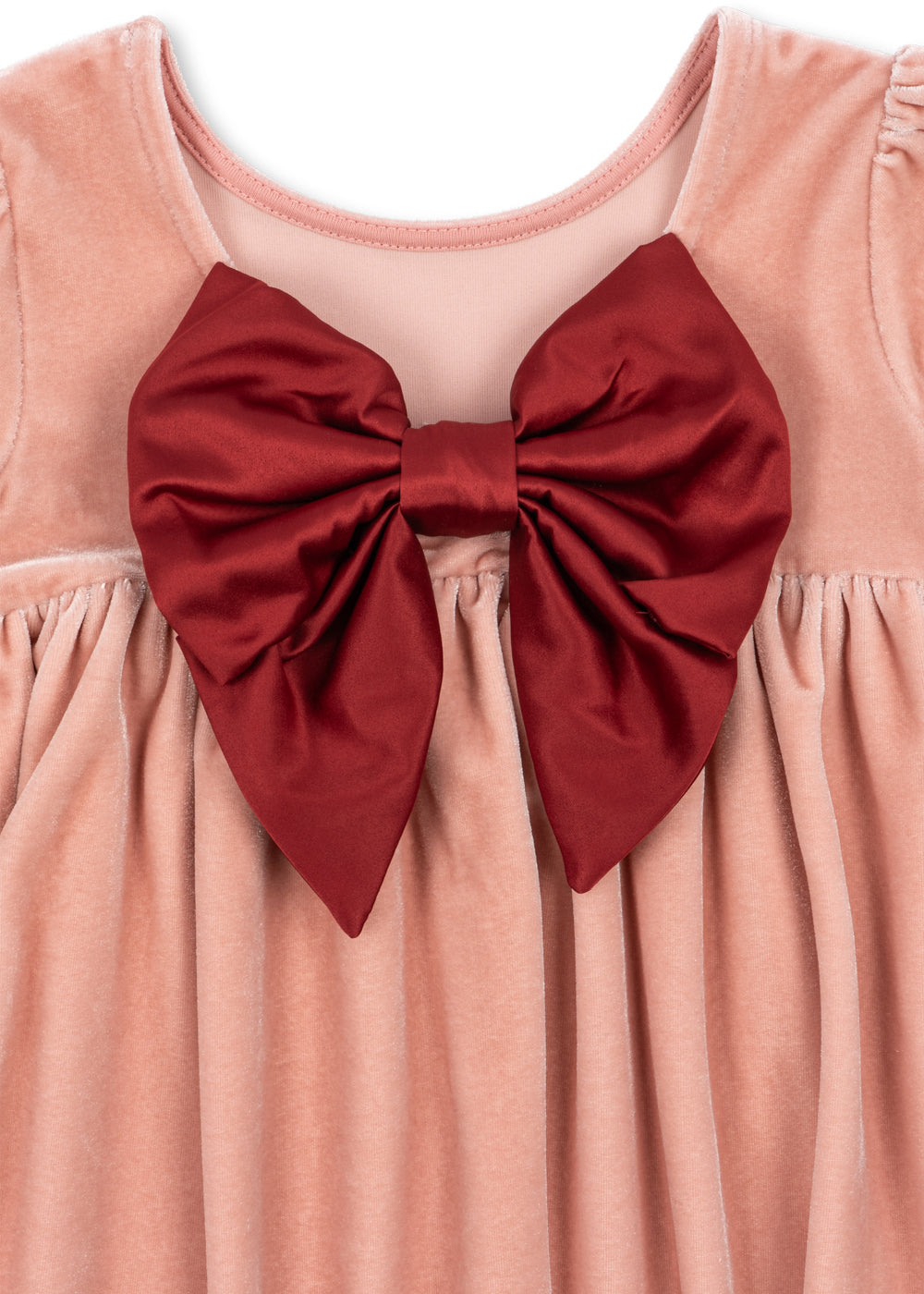 Konges Slojd Gia Bow Dress GRS - Mellow Rose